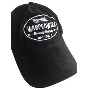 ML Caps Warped Wing Brewing Company‎ Hat Black Dayton Ohio Cotton Adjustable Cap